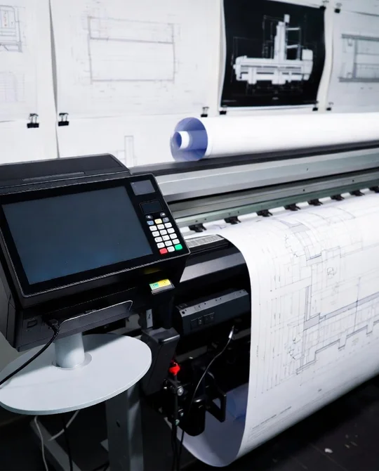 Фигурный POS-стенд и плакаты в интерьере точки продаж